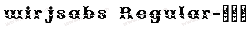 wirjsabs Regular字体转换